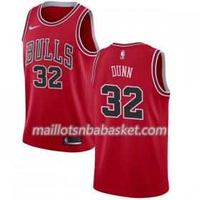 Maillot Homme Chicago Bulls Kris Dunn 32 Nike 2017-18 Rouge Swingman